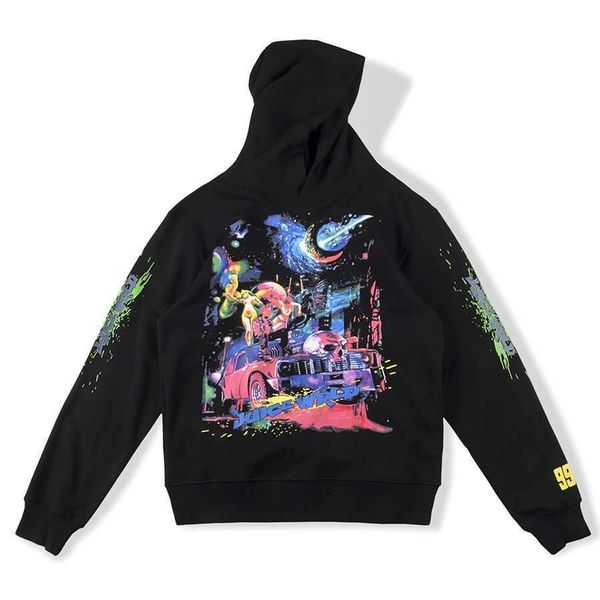europe and america 999 club cosmic racer hoodie big v men's women's street style print pullover, Black
europe and america 999 club cosmic racer hoodie big v men's women's street style print pullover, Black