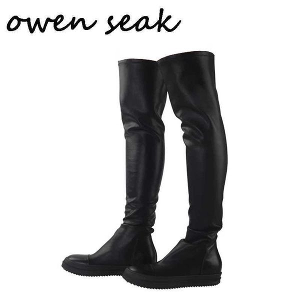 owen seak men over knee high boots luxury trainers sheepskin leather winter casual snow flats black big size shoes
owen seak men over knee high boots luxury trainers sheepskin leather winter casual snow flats black big size shoes