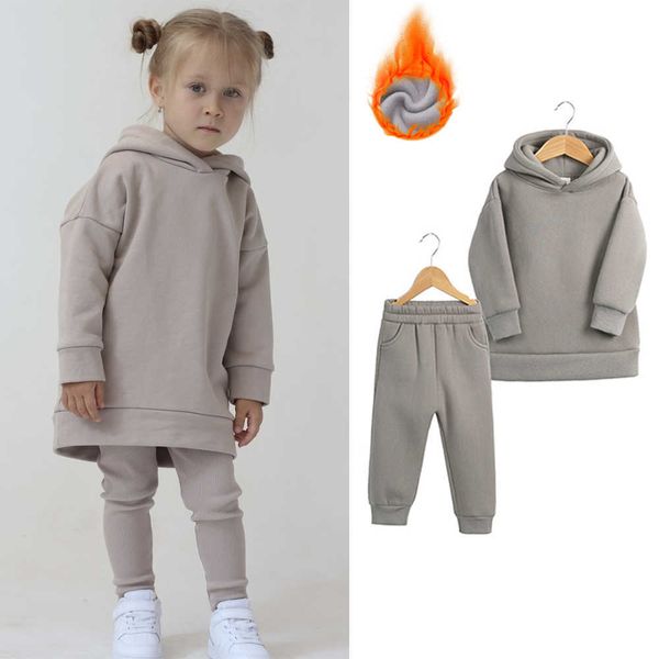 pullover 2pcs boys girls children fleece clothes outwear sets autumn winter kids hooded sweatshirt tracksuit sportwear suit for 2-12y l22100, Blue
pullover 2pcs boys girls children fleece clothes outwear sets autumn winter kids hooded sweatshirt tracksuit sportwear suit for 2-12y l22100, Blue