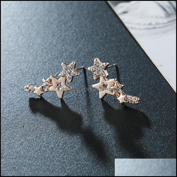 stud fashion simple star women studs earring shiny white zircon exquisite versatile female earrings stylish jewelry drop deliv bdehome dh4qb, Golden;silver
stud fashion simple star women studs earring shiny white zircon exquisite versatile female earrings stylish jewelry drop deliv bdehome dh4qb, Golden;silver