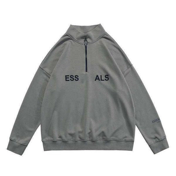 fashion brand hoodie autumn half zip high neck sweatshirt for men and women loose long sleeve gray, Black
fashion brand hoodie autumn half zip high neck sweatshirt for men and women loose long sleeve gray, Black