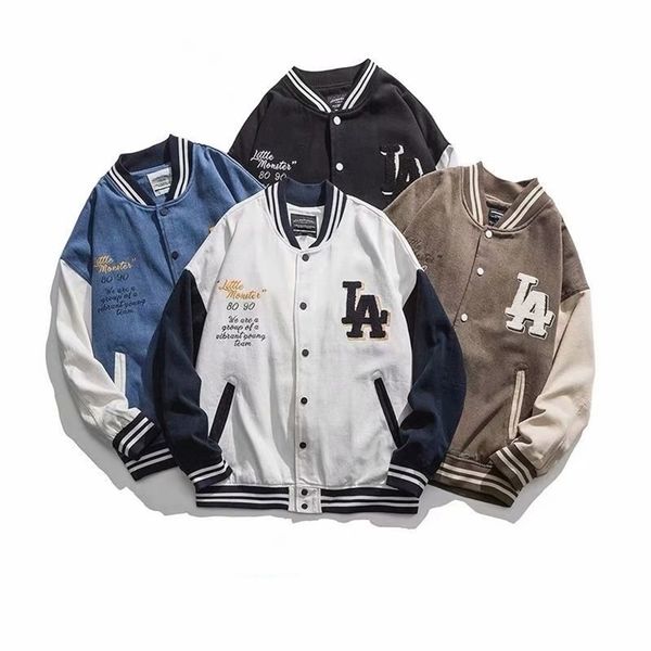 men's jackets spring autumn street retro embroidery baseball uniform jacket men and women trendy brand japan fashion men clothing jacke, Black;brown
men's jackets spring autumn street retro embroidery baseball uniform jacket men and women trendy brand japan fashion men clothing jacke, Black;brown
