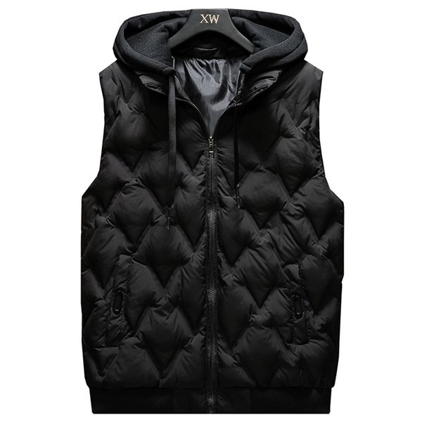 men's vests fashion men's vest jacket hooded autumn winter warm sleeveless jacket men casual black vest thicken plus size waistcoa, Black;white
men's vests fashion men's vest jacket hooded autumn winter warm sleeveless jacket men casual black vest thicken plus size waistcoa, Black;white