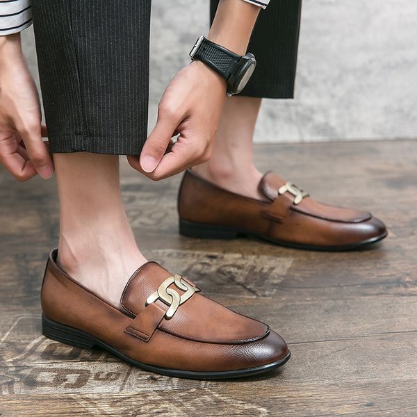 vintage old oxford shoes pointed toe metal buckle one stirrup men's fashion formal casual shoes multi sizes 38-47, Black
vintage old oxford shoes pointed toe metal buckle one stirrup men's fashion formal casual shoes multi sizes 38-47, Black