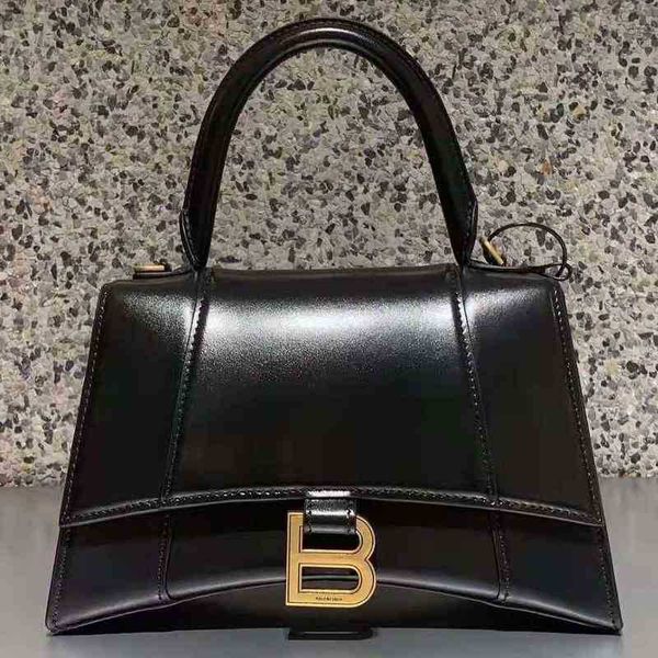 designer balencaigass trendy bags women hourglass bag family women's leather light brand slanting cross portable retro fashion