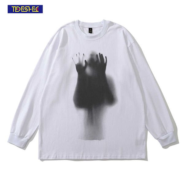 men's t-shirts harajuku hiphop streetwear t-shirt cartoon portrait trapped shadow printed t shirt men cotton long sleeve oversized men, White;black
men's t-shirts harajuku hiphop streetwear t-shirt cartoon portrait trapped shadow printed t shirt men cotton long sleeve oversized men, White;black