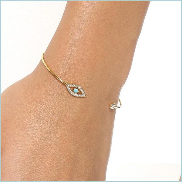 charm bracelets gold color round shape lucky evil eyes turkish hamsa hand open bangle bracelet bezel blue stone cz women jewelry drop dhpss, Golden;silver
charm bracelets gold color round shape lucky evil eyes turkish hamsa hand open bangle bracelet bezel blue stone cz women jewelry drop dhpss, Golden;silver