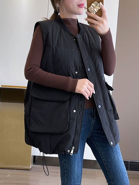 women's vests women ultra light down vest winter short solid korean style sleeveless female jacket fashion 90 duck down gilet outwear 2, Black;white
women's vests women ultra light down vest winter short solid korean style sleeveless female jacket fashion 90 duck down gilet outwear 2, Black;white