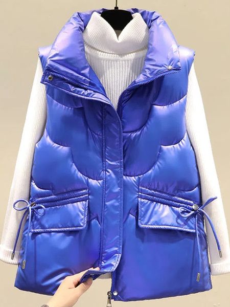 women's vests winter glossy windproof vest women's waterproof sleeveless jacket large size loose winter warm thick parka women wai, Black;white
women's vests winter glossy windproof vest women's waterproof sleeveless jacket large size loose winter warm thick parka women wai, Black;white