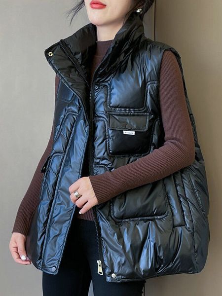 women's vests janveny women down vest luxury thick coat winter 90 white duck down gilet ladies loose casual waistcoat female sleeveless, Black;white
women's vests janveny women down vest luxury thick coat winter 90 white duck down gilet ladies loose casual waistcoat female sleeveless, Black;white