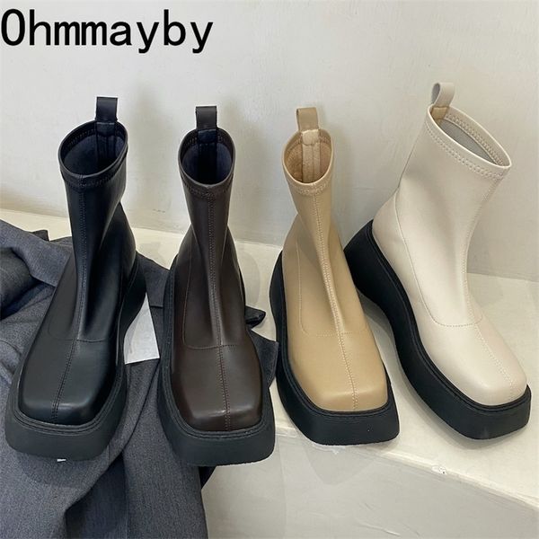 boots autumn chelsea women short botines woman fashion thick sole flats heels ankle booties slip on ladies winter botas femininas 221007, Black
boots autumn chelsea women short botines woman fashion thick sole flats heels ankle booties slip on ladies winter botas femininas 221007, Black