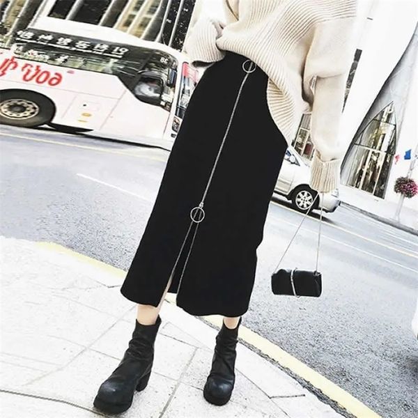 skirts rimocy women's zipper up midi skirt spring autumn black high waist long woman chic slim fit office ladies 221007
skirts rimocy women's zipper up midi skirt spring autumn black high waist long woman chic slim fit office ladies 221007