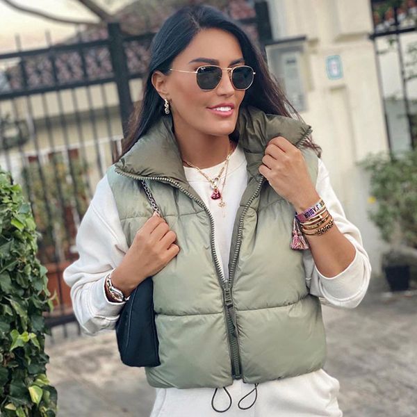 women's vests winter warm fashion sweet pink waistcoat women double wear drawstring cropped vest stand collar zipper lady tanks 221007, Black;white
women's vests winter warm fashion sweet pink waistcoat women double wear drawstring cropped vest stand collar zipper lady tanks 221007, Black;white