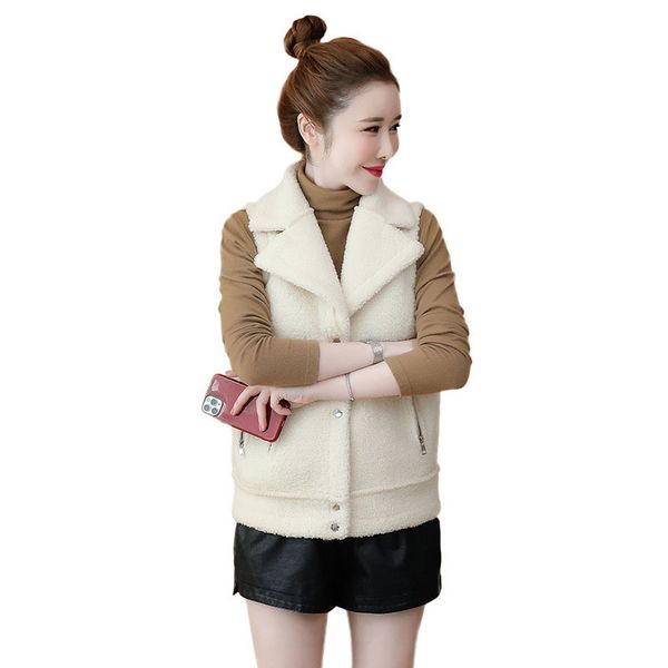 women's vests temperament slim female fur lamb plush waistcoat jacket ladies elegant women spring autumn winter waistcoat f182 221007, Black;white
women's vests temperament slim female fur lamb plush waistcoat jacket ladies elegant women spring autumn winter waistcoat f182 221007, Black;white