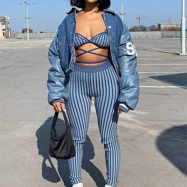 women's two piece pants kliou striped print set women v-neck bandage backless bra mid waist stretchy sheath high street outfit 221007, White
women's two piece pants kliou striped print set women v-neck bandage backless bra mid waist stretchy sheath high street outfit 221007, White