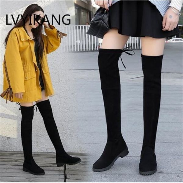 boots nausk thigh high female winter women over the knee flat stretch fashion shoes black botas mujer 221007
boots nausk thigh high female winter women over the knee flat stretch fashion shoes black botas mujer 221007