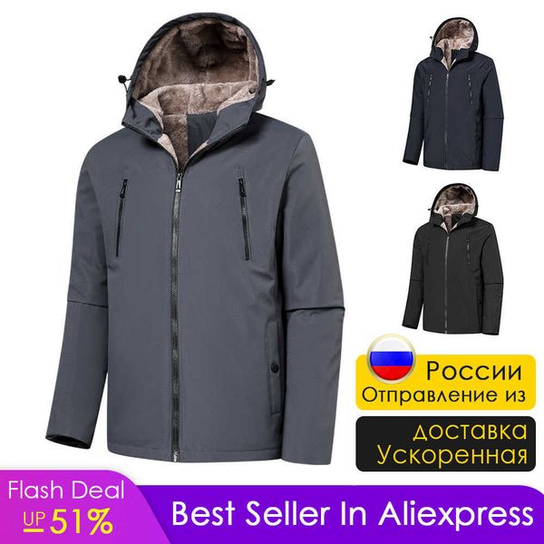 men's down parkas men autumn brand new business casual thick fleece warm hooded parkas jacket coat men winter outwear waterproof pocket, Black
men's down parkas men autumn brand new business casual thick fleece warm hooded parkas jacket coat men winter outwear waterproof pocket, Black