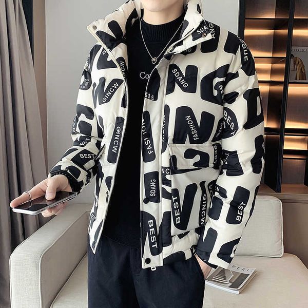 men's down parkas 2021 winter new men thickened warm down parka jacket fashion loose casual letter printing parkas coats jacket oversiz, Black
men's down parkas 2021 winter new men thickened warm down parka jacket fashion loose casual letter printing parkas coats jacket oversiz, Black