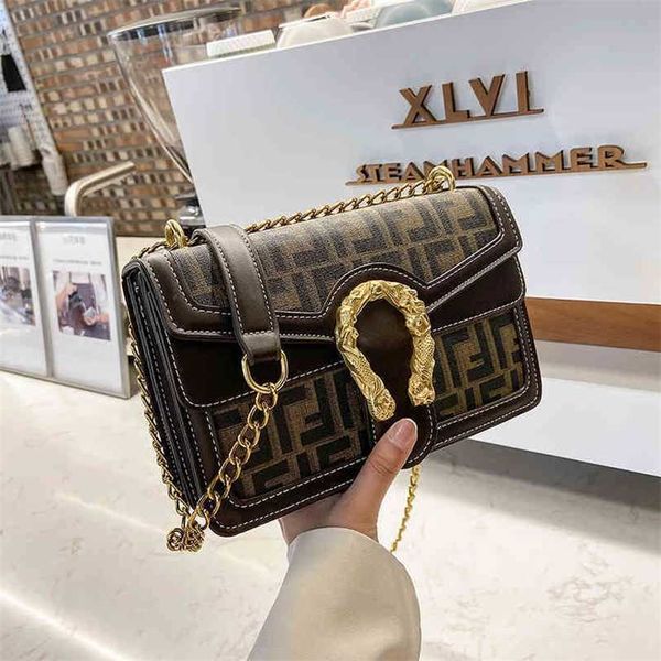 70% off 2023 designer bag korean style small square net red one cross chain