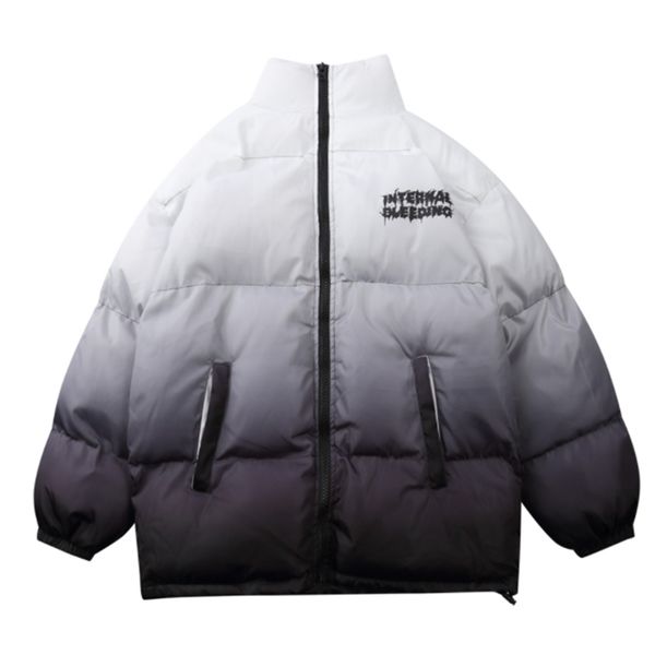 men's down parkas hip hop oversized jacket parka gradient streetwear mens harajuku cotton winter padded coat warm outwear blue 221007, Black
men's down parkas hip hop oversized jacket parka gradient streetwear mens harajuku cotton winter padded coat warm outwear blue 221007, Black