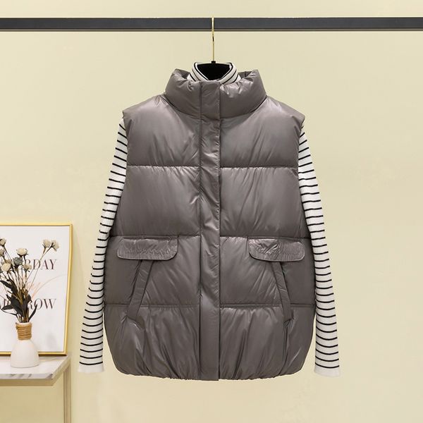 women's vests korean version of the short vest coat autumn and winter stand collar flip down cotton vest female small down cotton vest, Black;white
women's vests korean version of the short vest coat autumn and winter stand collar flip down cotton vest female small down cotton vest, Black;white