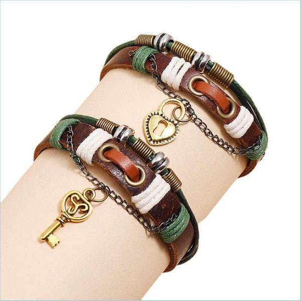 charm bracelets 2pcs/set cowe weave mti layer bracelet retro men and women lovers beaded bracelets fashion jewelry simplicity 8 5ht q dhahn, Golden;silver
charm bracelets 2pcs/set cowe weave mti layer bracelet retro men and women lovers beaded bracelets fashion jewelry simplicity 8 5ht q dhahn, Golden;silver
