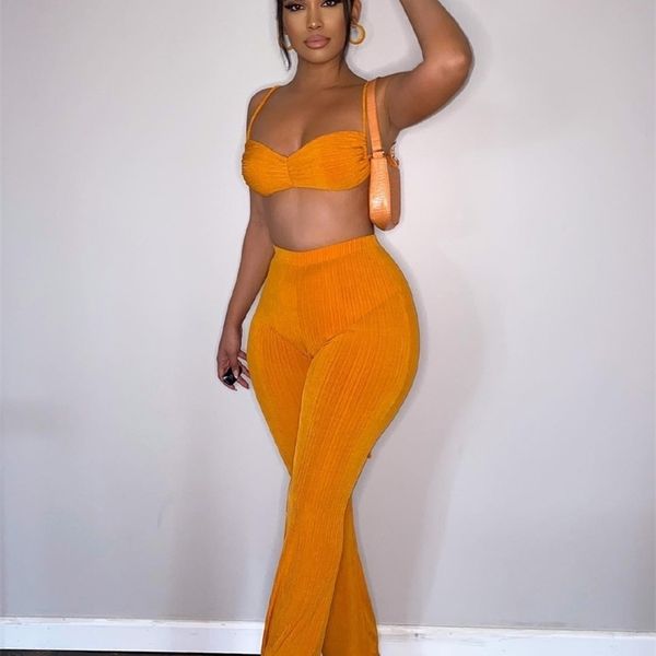 women's two piece pants hugcitar stripe ribbed women 2 piece set lace up ruched camis crop bell flare pants suit matching outfits sport, White
women's two piece pants hugcitar stripe ribbed women 2 piece set lace up ruched camis crop bell flare pants suit matching outfits sport, White