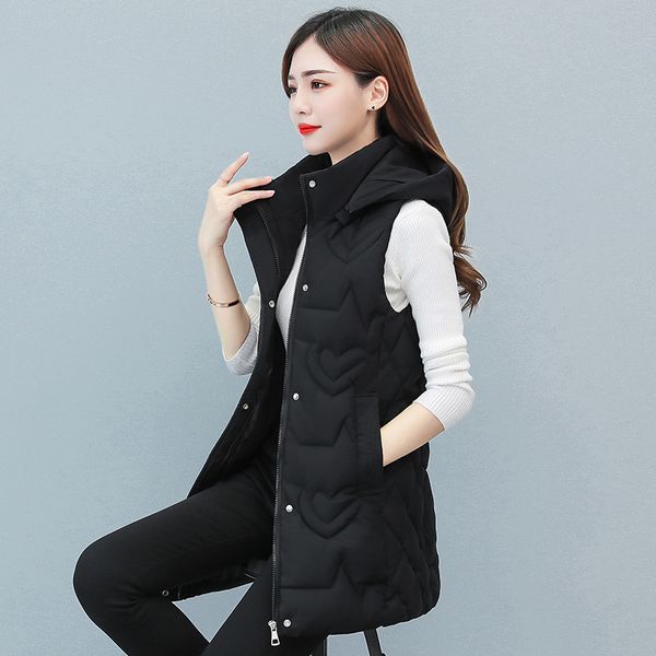 women's vests 0461 black red green khaki hooded vest waistcoat women zipper slim down cotton outerwear vest coat femme warm sleeveless, Black;white
women's vests 0461 black red green khaki hooded vest waistcoat women zipper slim down cotton outerwear vest coat femme warm sleeveless, Black;white