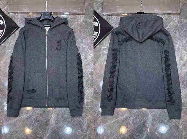 men's clothing fleece hoodies sweatshirts 2022ss classic luxury designer fashion mens zipper ch horseshoe sanskrit cross print pullover, Black
men's clothing fleece hoodies sweatshirts 2022ss classic luxury designer fashion mens zipper ch horseshoe sanskrit cross print pullover, Black