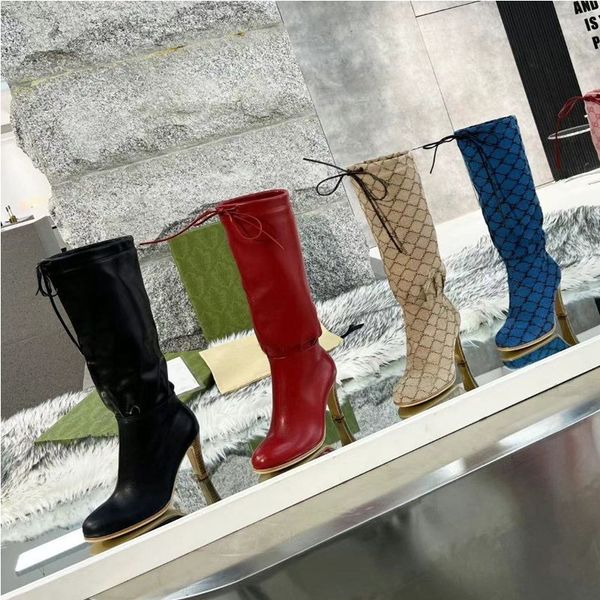 high heeled long boots autumn winter coarse heel women shoes real leather zipper letter lace up tassel boot designer shoe lady heels above, Black
high heeled long boots autumn winter coarse heel women shoes real leather zipper letter lace up tassel boot designer shoe lady heels above, Black