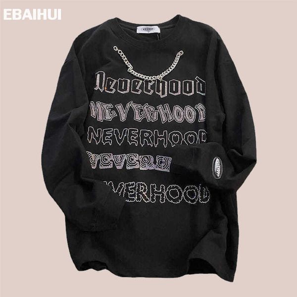 men's hoodies ebaihui women's solid color sweatshirts cotton design letter diamond necklace high-end round neck pullover loose cas, Black
men's hoodies ebaihui women's solid color sweatshirts cotton design letter diamond necklace high-end round neck pullover loose cas, Black