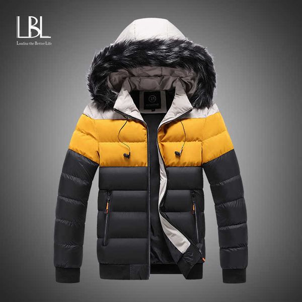 men's down parkas winter jacket men 2020 fashion fur collar male padded parka mens patchwork thick jackets and coats man windbreaker pa, Black
men's down parkas winter jacket men 2020 fashion fur collar male padded parka mens patchwork thick jackets and coats man windbreaker pa, Black