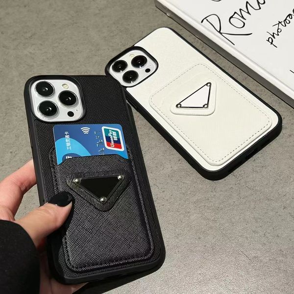 Fashion Designer P phone cases for iPhone 14 plus 13 12 11 pro max 13pro 13promax 12promax 11pro XR XS 7 8 Plus quality leather With Card