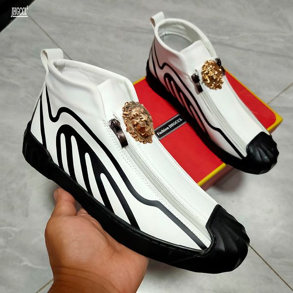new men's high plate shoes breathable zipper sportswear soft sole athletic shoe zapatos hombre a3, Black
new men's high plate shoes breathable zipper sportswear soft sole athletic shoe zapatos hombre a3, Black
