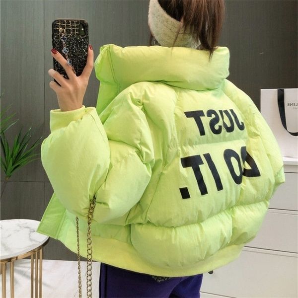 women's down parkas winter thicken puffer short winter jacket warm bread coat all-match fashion loose parka cotton-padded jackets femal, Black
women's down parkas winter thicken puffer short winter jacket warm bread coat all-match fashion loose parka cotton-padded jackets femal, Black