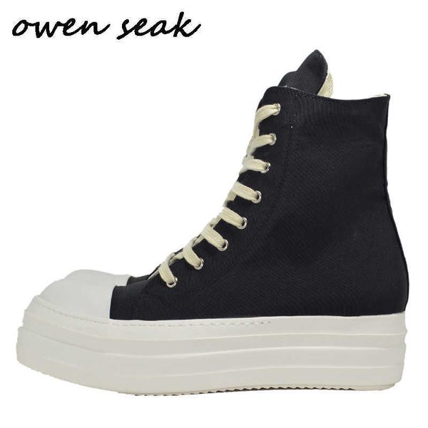 owen seak men canvas shoes luxury platform boots lace up sneakers casual women height increasing zip high-flats black
owen seak men canvas shoes luxury platform boots lace up sneakers casual women height increasing zip high-flats black