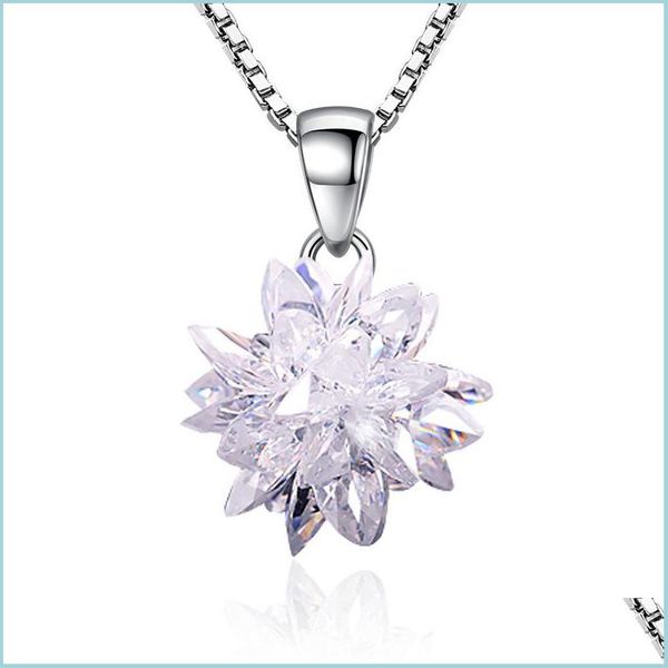 pendant necklaces 925 sterling sier new ladies fashion jewelry three-nsional crystal zircon pendant necklace length 45cm drop deliver dhbh1, Silver
pendant necklaces 925 sterling sier new ladies fashion jewelry three-nsional crystal zircon pendant necklace length 45cm drop deliver dhbh1, Silver