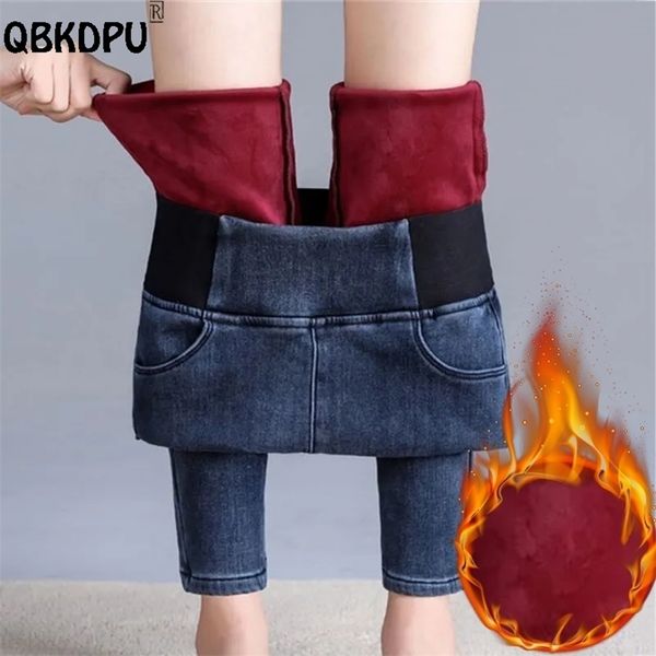 women's jeans oversize 38 winter skinny women plus velvet stretch denim trousers retro patchwork thick pencil pants autumn warm vaquero, Blue
women's jeans oversize 38 winter skinny women plus velvet stretch denim trousers retro patchwork thick pencil pants autumn warm vaquero, Blue
