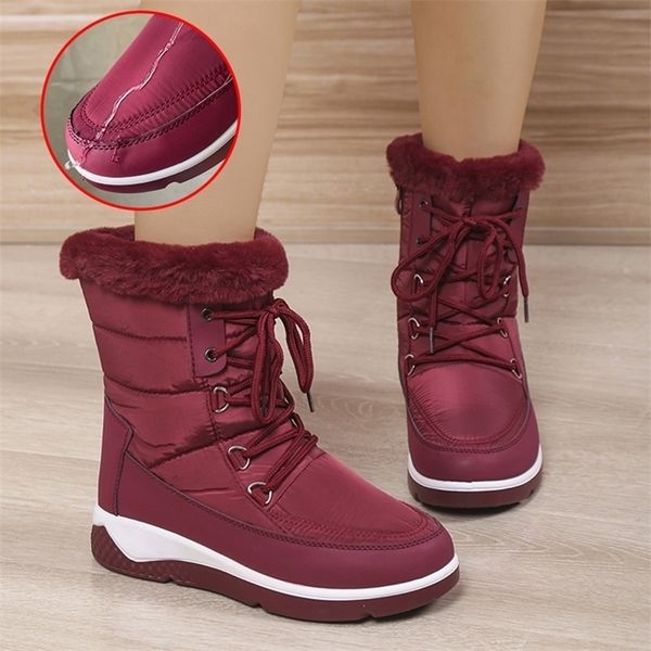 boots womens thicken plush waterproof snow platform warm fur ankle woman winter 2022 casual non slip cotton padded shoes 221007, Black
boots womens thicken plush waterproof snow platform warm fur ankle woman winter 2022 casual non slip cotton padded shoes 221007, Black