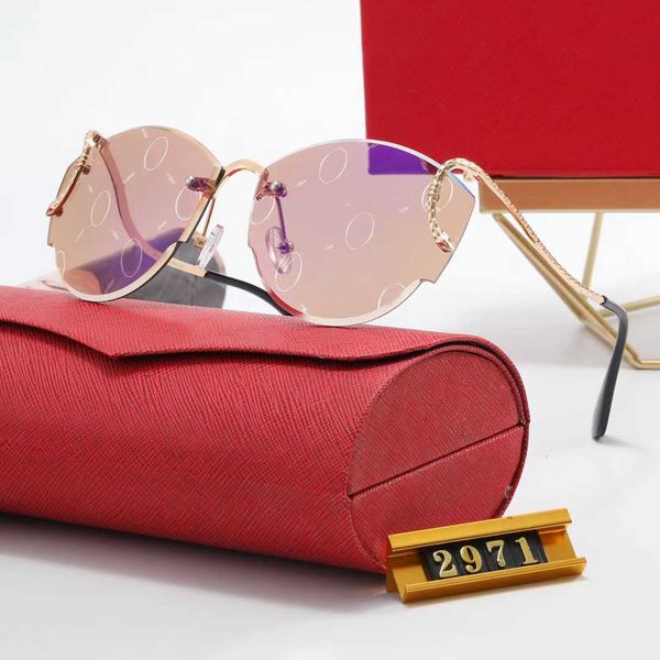 sun glasses designer glasses mens 2971 fashion luxury glasses mirror print composite metal rimless optical frame classic ova gold for, White;black
sun glasses designer glasses mens 2971 fashion luxury glasses mirror print composite metal rimless optical frame classic ova gold for, White;black