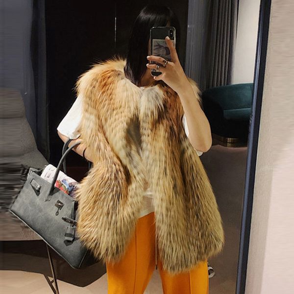 women's fur faux women real vest jacket fashion stripe casual waistcoat coat natural color long style sleeveless outwear custom any siz, Black
women's fur faux women real vest jacket fashion stripe casual waistcoat coat natural color long style sleeveless outwear custom any siz, Black