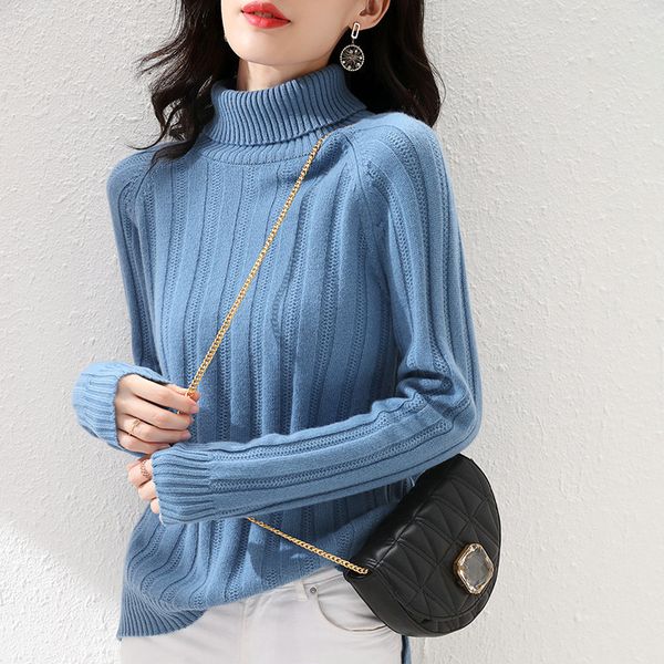 women's knits tees autumn and winter draw women sweater 100 pure wool turtleneck thickened pullover slim lazy warm cashmere sweater 221, White
women's knits tees autumn and winter draw women sweater 100 pure wool turtleneck thickened pullover slim lazy warm cashmere sweater 221, White