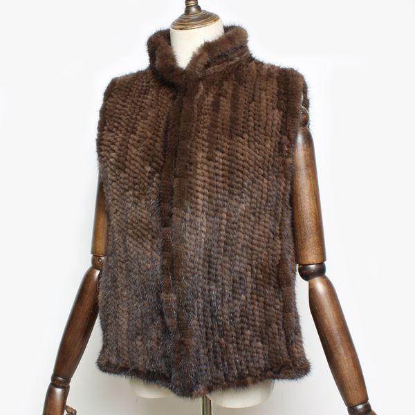 women's fur faux fashion knitted real mink vest women genuine 100 natural sleeveless jacket warm outerwear 221006, Black
women's fur faux fashion knitted real mink vest women genuine 100 natural sleeveless jacket warm outerwear 221006, Black