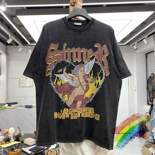 men's t-shirts oversized nice washed heavy fabric t shirt men women angel print tees t-shirt t221006, White;black
men's t-shirts oversized nice washed heavy fabric t shirt men women angel print tees t-shirt t221006, White;black