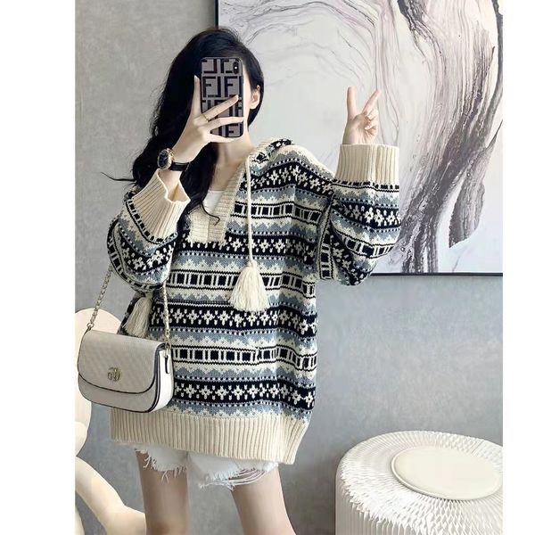 women's knits tees autumn winter women's wool blend sweater hooded collar loose pullover casual knit plus size cashmere female jac, White
women's knits tees autumn winter women's wool blend sweater hooded collar loose pullover casual knit plus size cashmere female jac, White