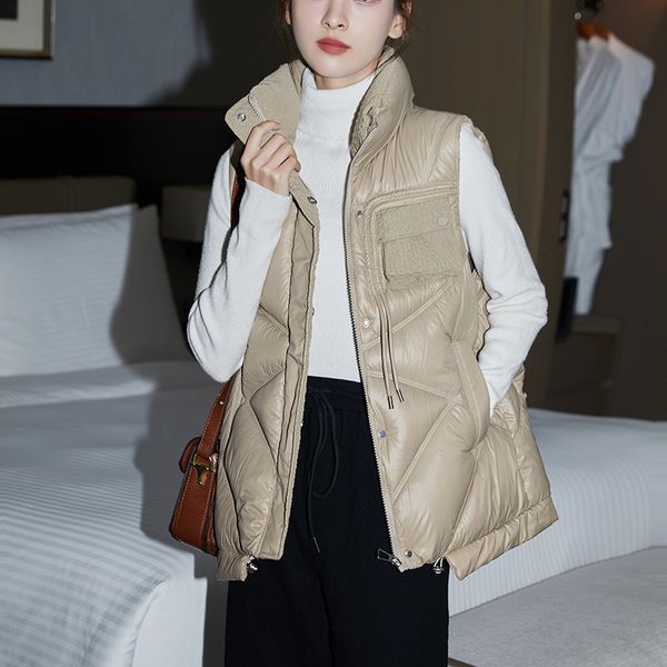 women's vests european station fashion small man vest padded jacket female short style women's vest wear sleeveless jacket 221007, Black;white
women's vests european station fashion small man vest padded jacket female short style women's vest wear sleeveless jacket 221007, Black;white