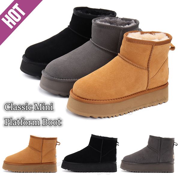 ultra mini platform boot designer woman winter ankle australia snow boots thick bottom leather warm fluffy with fur for women classic mini m, Black
ultra mini platform boot designer woman winter ankle australia snow boots thick bottom leather warm fluffy with fur for women classic mini m, Black