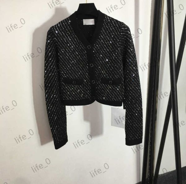 womens sweater designer cardigan sequins decoration petals buttons short knitwear cardigans casual commuting style fashion women sweaters 17, White;black
womens sweater designer cardigan sequins decoration petals buttons short knitwear cardigans casual commuting style fashion women sweaters 17, White;black