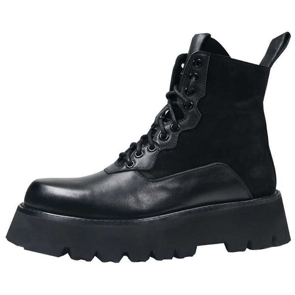owen seak men boots genuine leather high-ankle height luxury trainers casual lace-up high street zip flats autumn shoes, Black
owen seak men boots genuine leather high-ankle height luxury trainers casual lace-up high street zip flats autumn shoes, Black