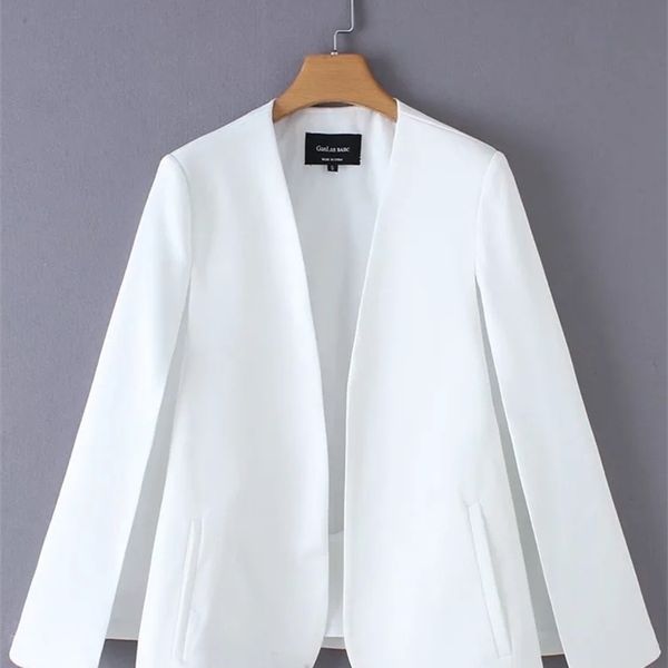 women's jackets women split design cloak suit coat office lady black white jacket fashion streetwear casual loose outerwear c613 22100, Black;brown
women's jackets women split design cloak suit coat office lady black white jacket fashion streetwear casual loose outerwear c613 22100, Black;brown